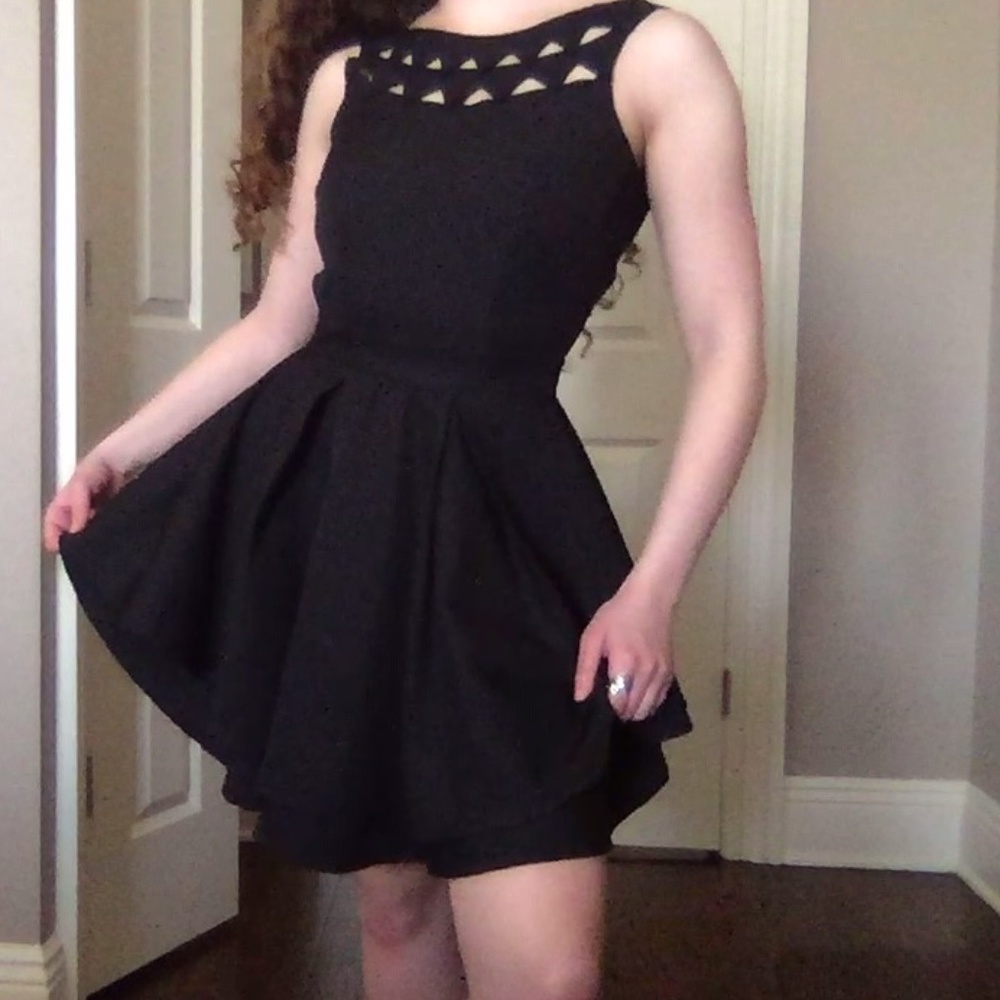 L'ATISTE by Amy Black Cutout Dress
